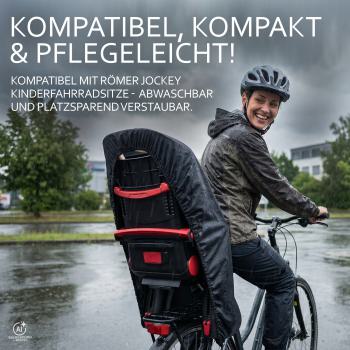 Preview: BAMBINIWELT Regenhaube für Römer-Fahrradsitz, UNI SCHWARZ